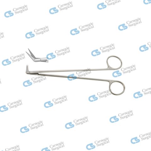 DIETHRICH-HEGEMANN Coronary scissors fine blades 45 deg angled