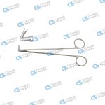 DIETHRICH-HEGEMANN Coronary scissors fine blades 125 deg angled