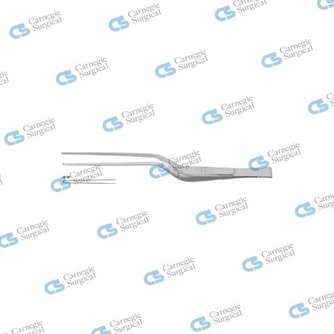 CUSHING Dressing forceps bayonet 1x2 teeth