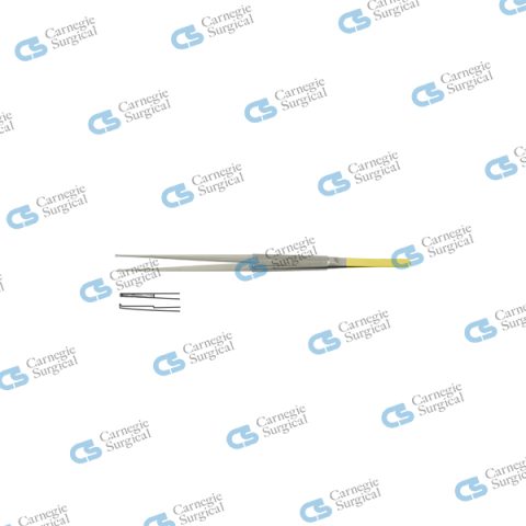 Micro tissue forceps diamond coated jaws 1x2 teeth straight