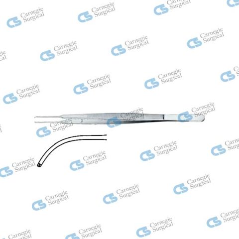 GERALD Tissue forceps 1x2 teeth curved