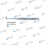 SILVER Rhinoplastic chisels v-shaped delicate pattern