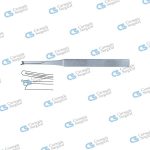 SILVER Rhinoplastic chisels v-shaped delicate pattern