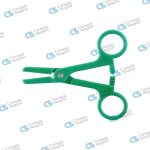 Tube Occluding clamp single use green